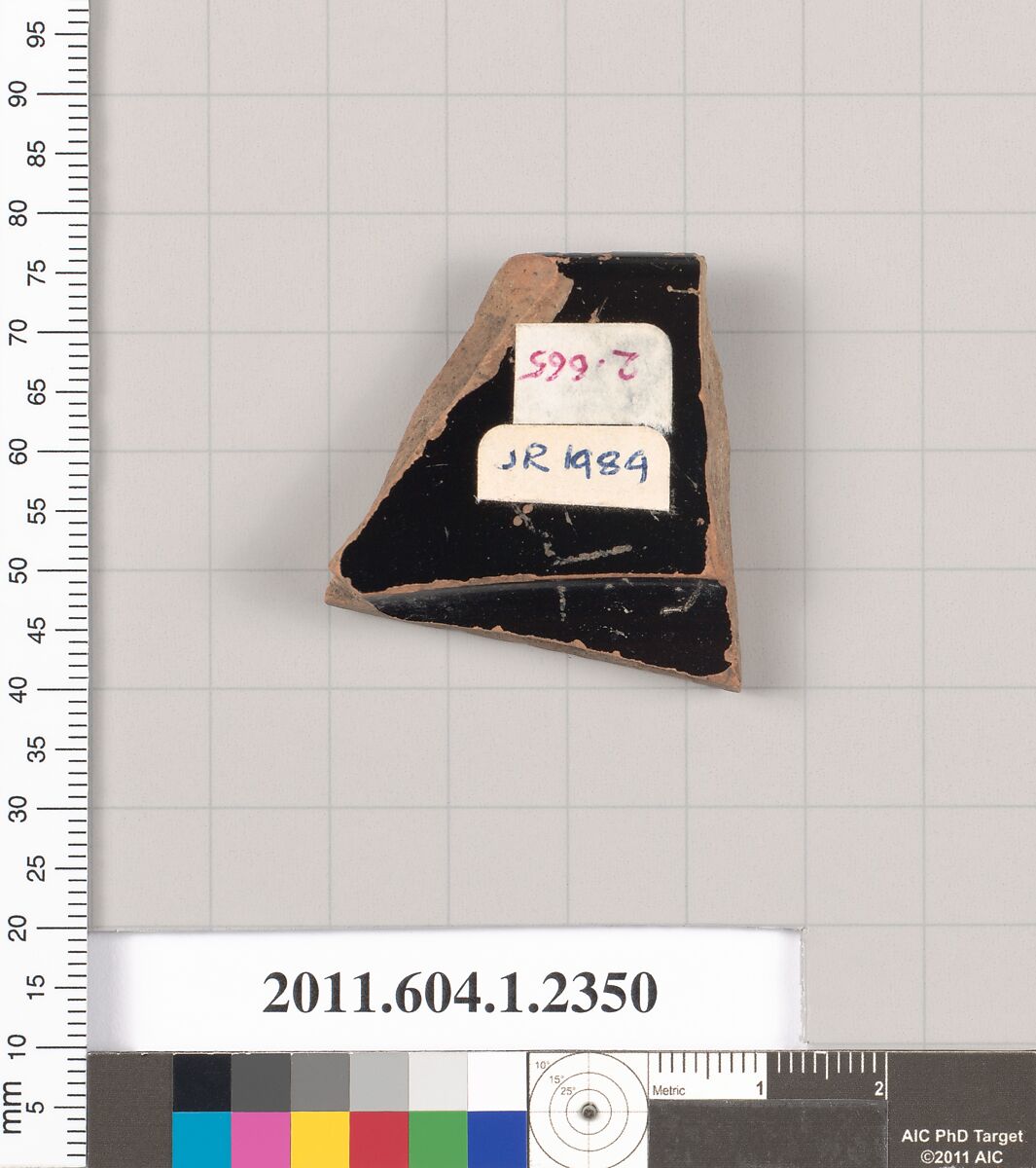 Terracotta rim fragment of a kylix (drinking cup), Terracotta, Greek, Attic