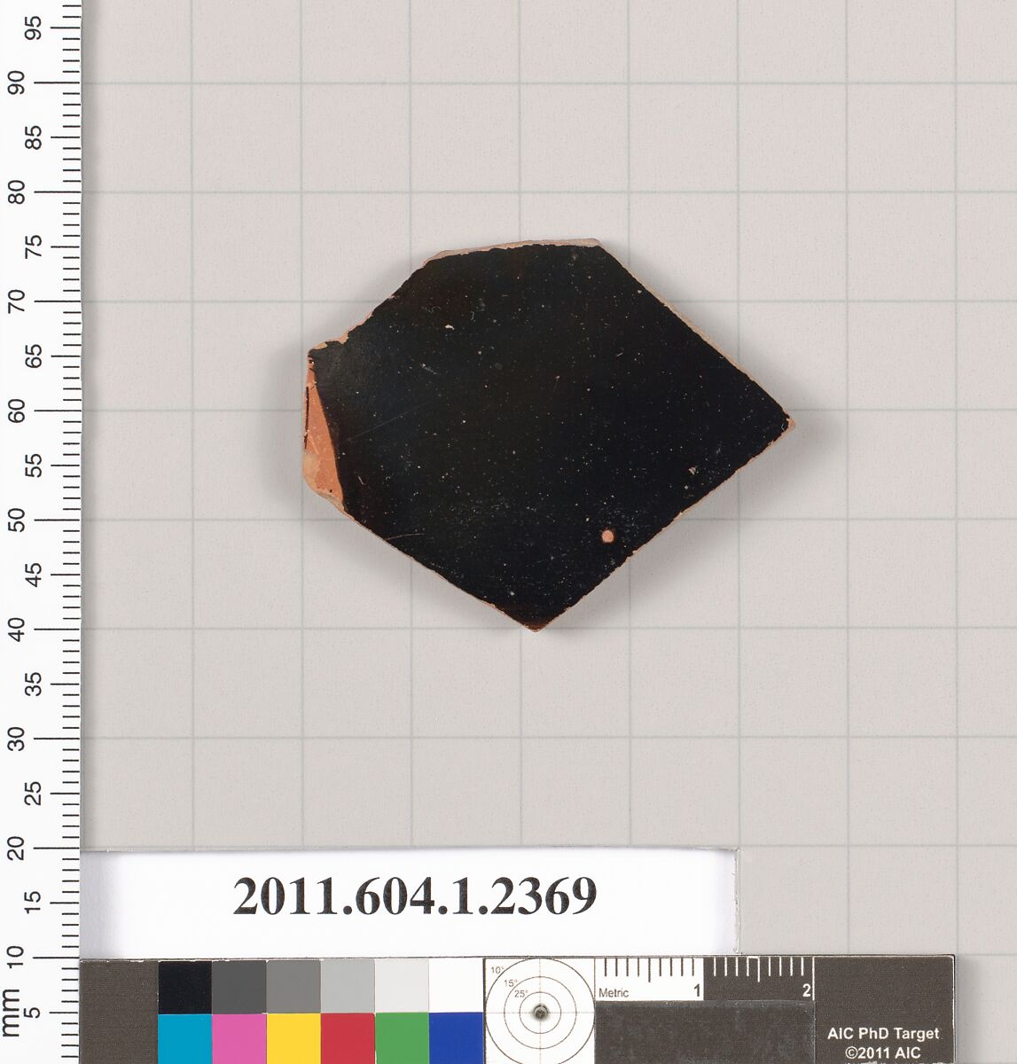 Terracotta fragment of a kylix (drinking cup), Terracotta, Greek, Attic