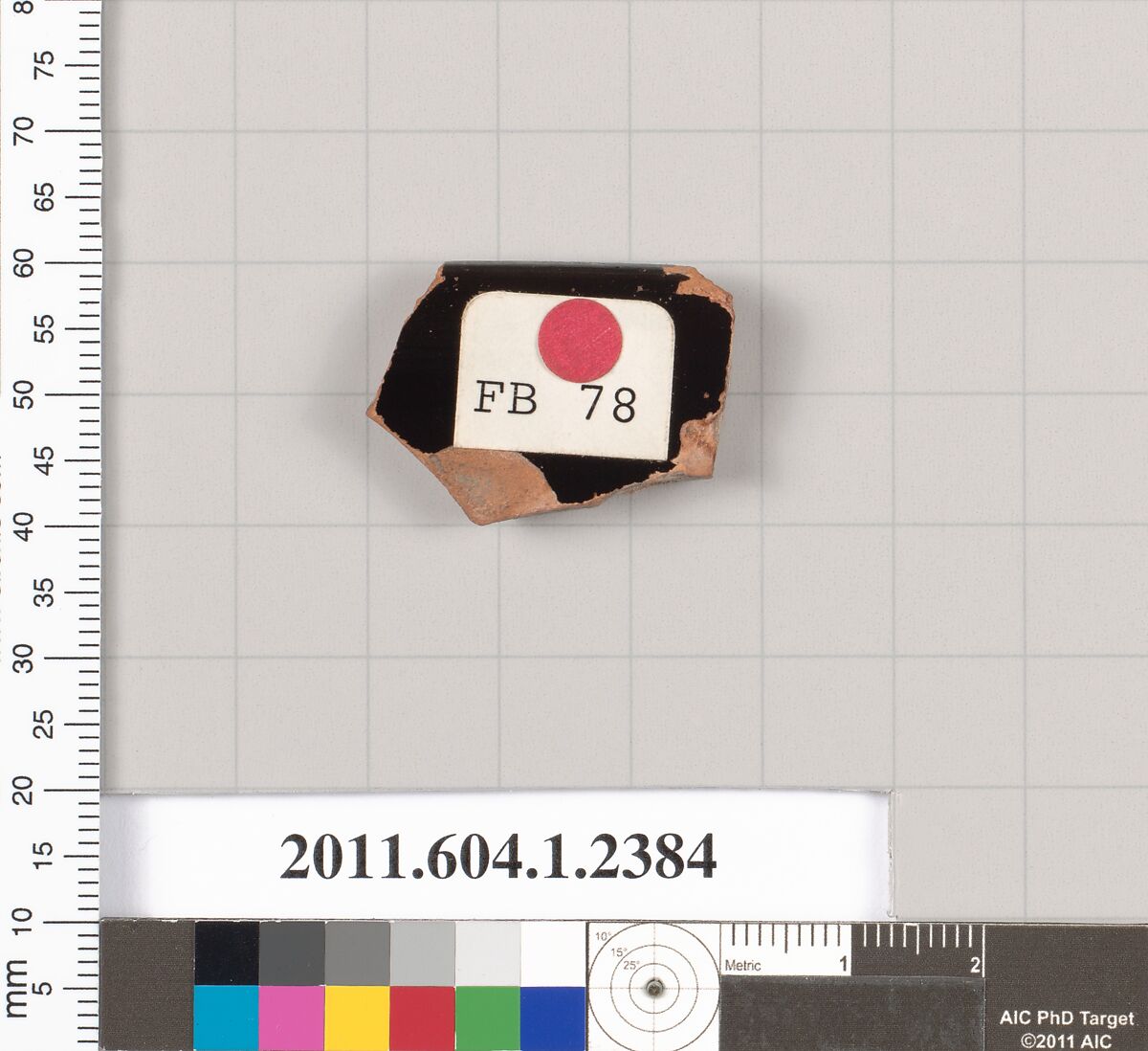 Terracotta rim fragment of a kylix (drinking cup), Terracotta, Greek, Attic