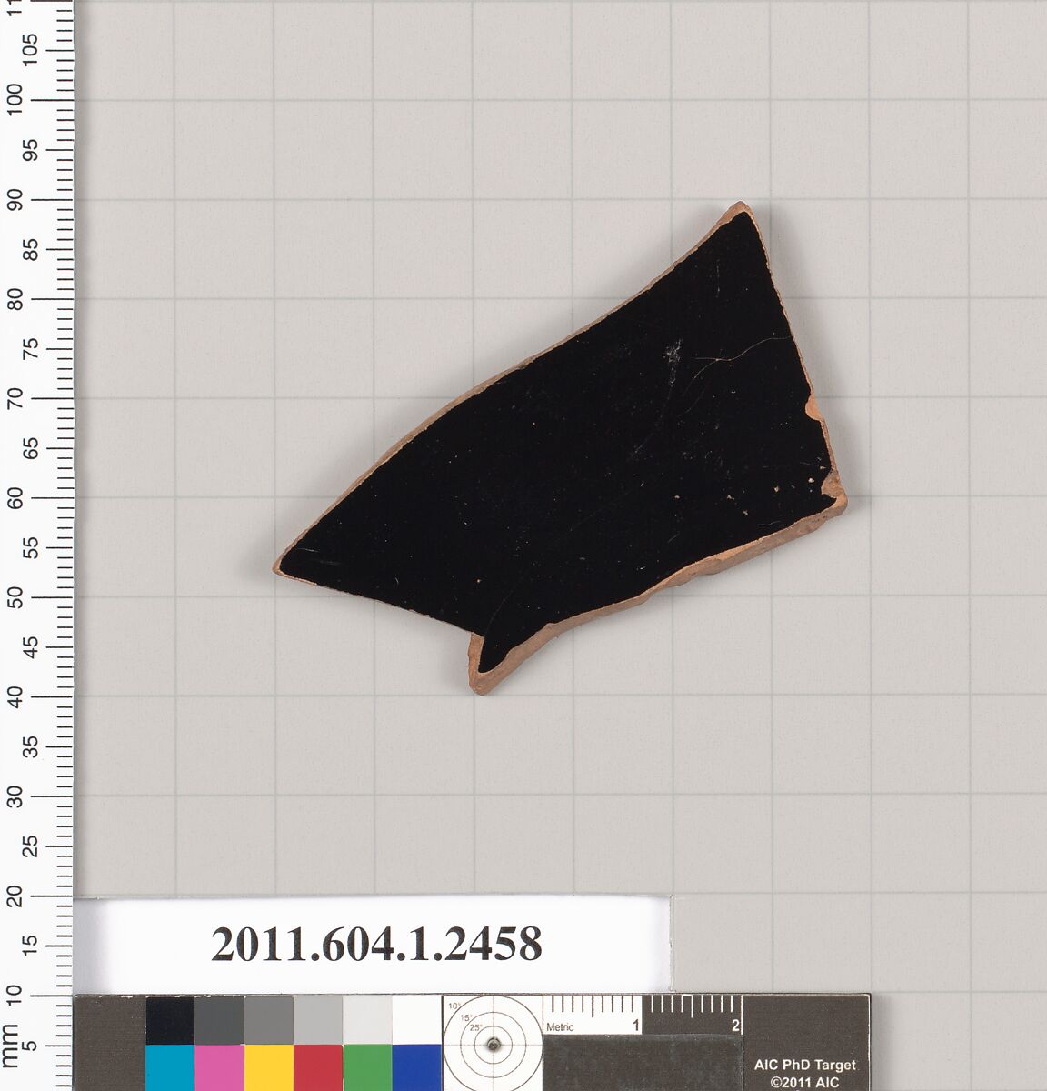 Terracotta fragment of a kylix (drinking cup), Terracotta, Greek, Attic