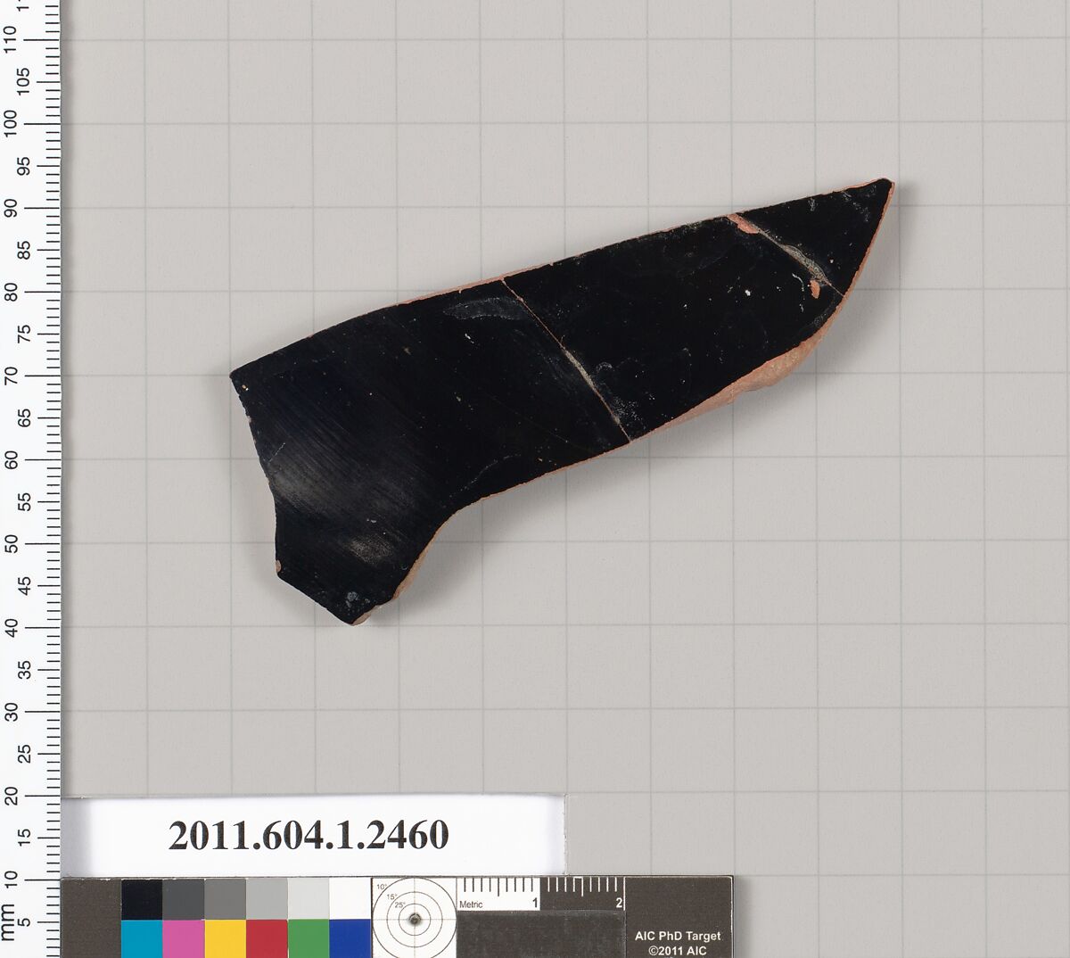 Terracotta fragment of a kylix (drinking cup), Terracotta, Greek, Attic