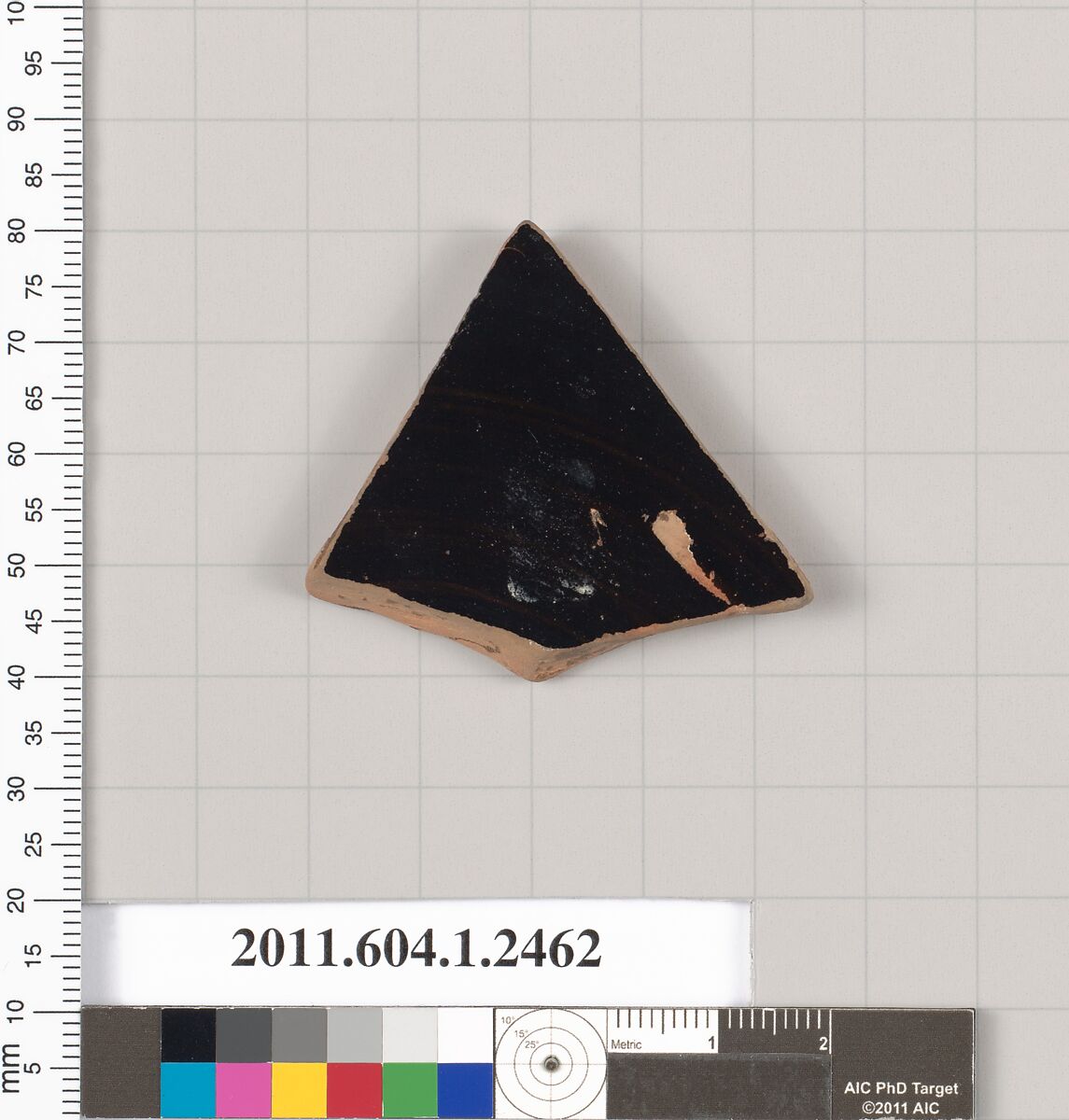 Terracotta fragment of a kylix (drinking cup), Terracotta, Greek, Attic