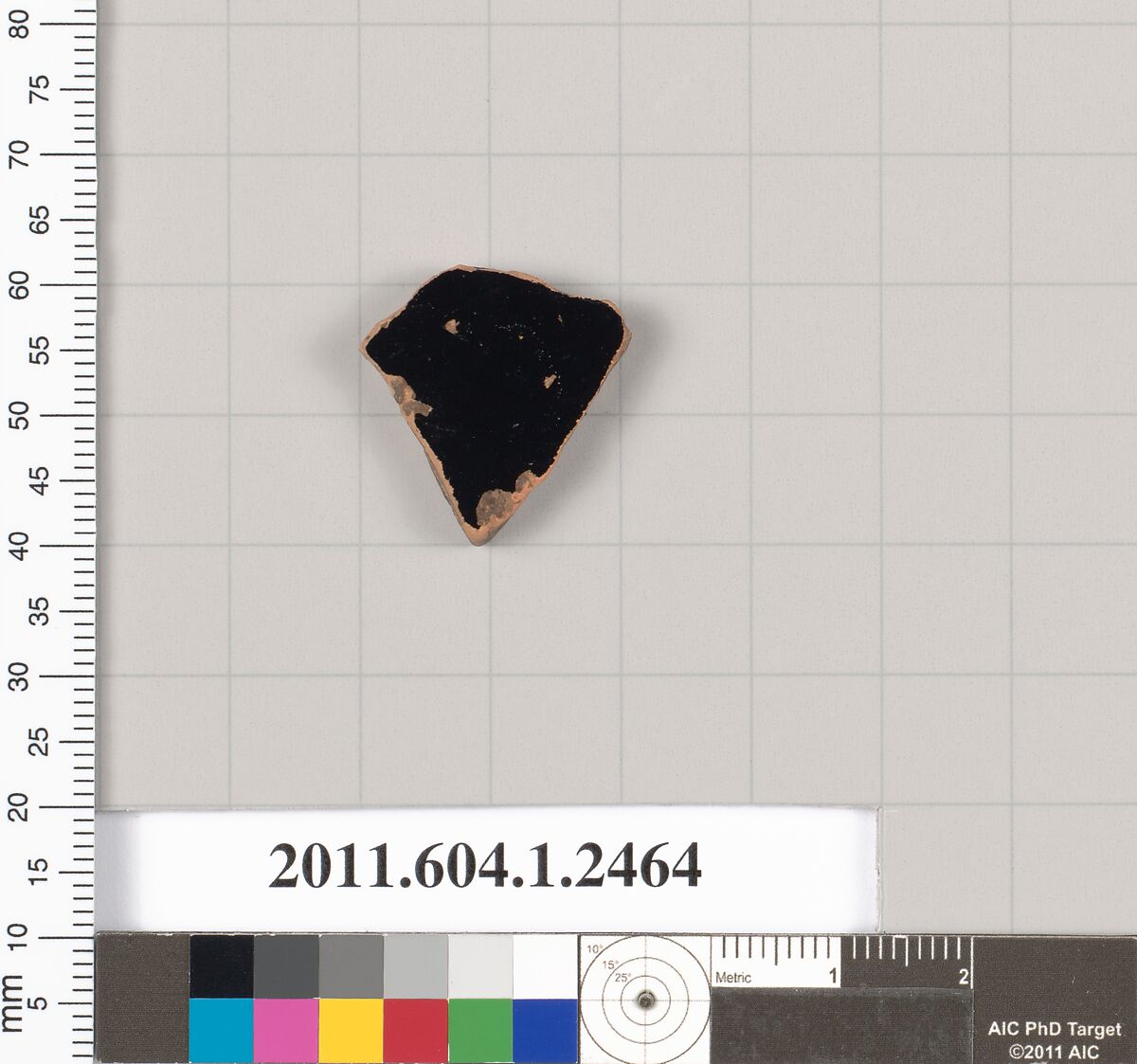 Terracotta fragment of a kylix (drinking cup), Terracotta, Greek, Attic