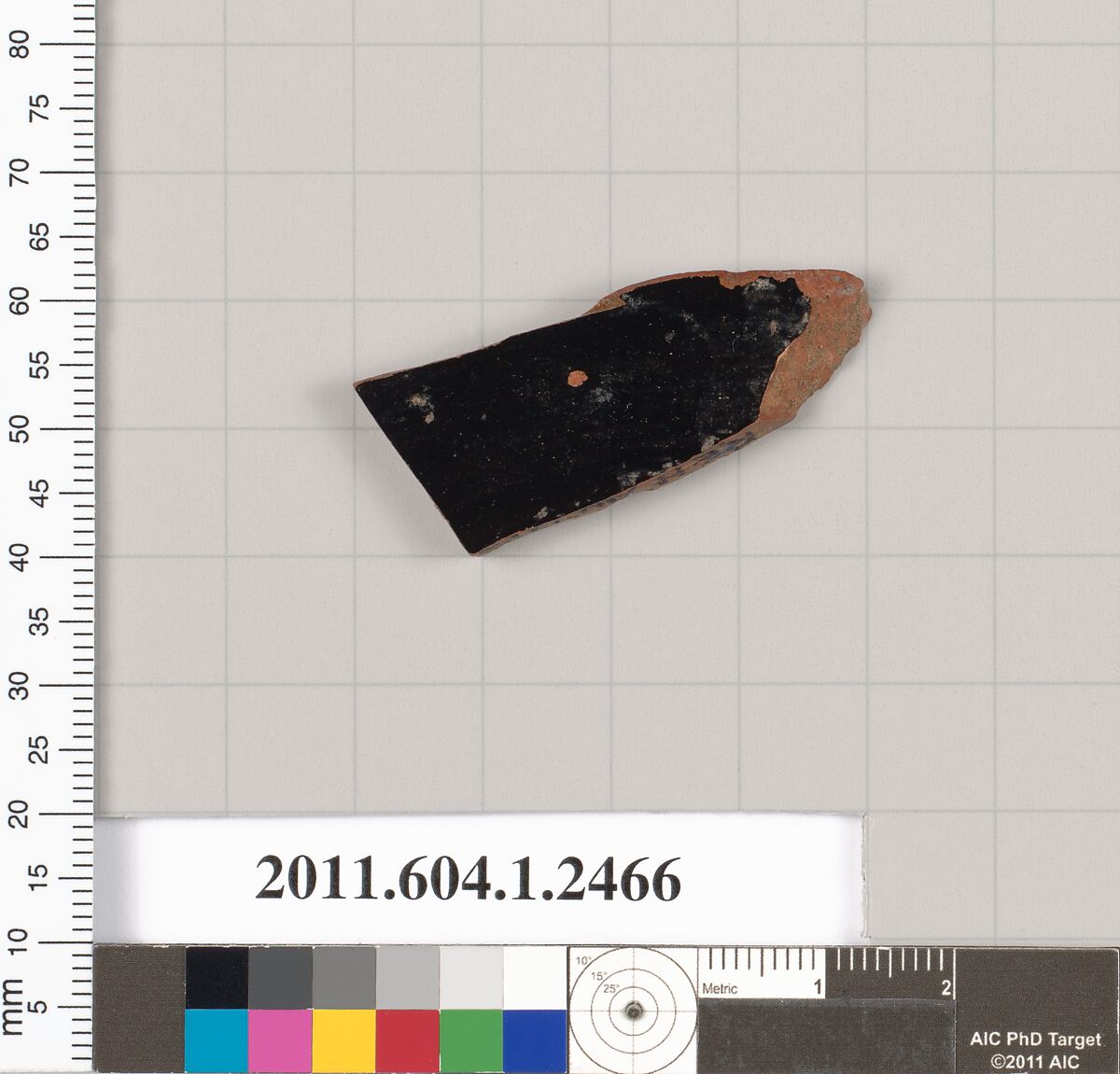 Terracotta fragment of a kylix (drinking cup), Terracotta, Greek, Attic