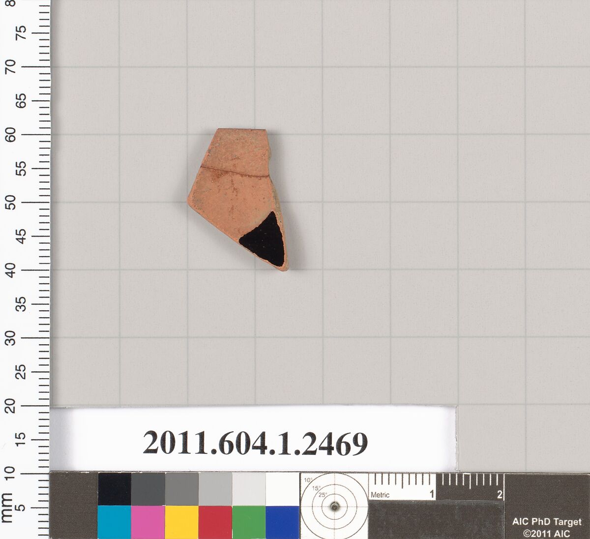 Terracotta rim fragment of a kylix (drinking cup), Terracotta, Greek, Attic