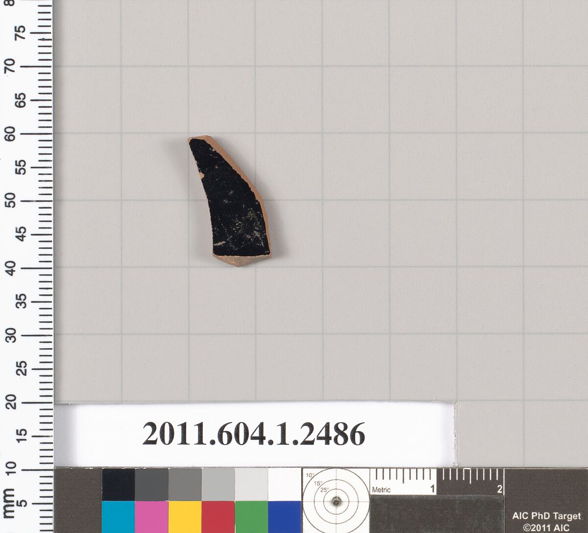 Terracotta fragment of a kylix (drinking cup), Terracotta, Greek, Attic