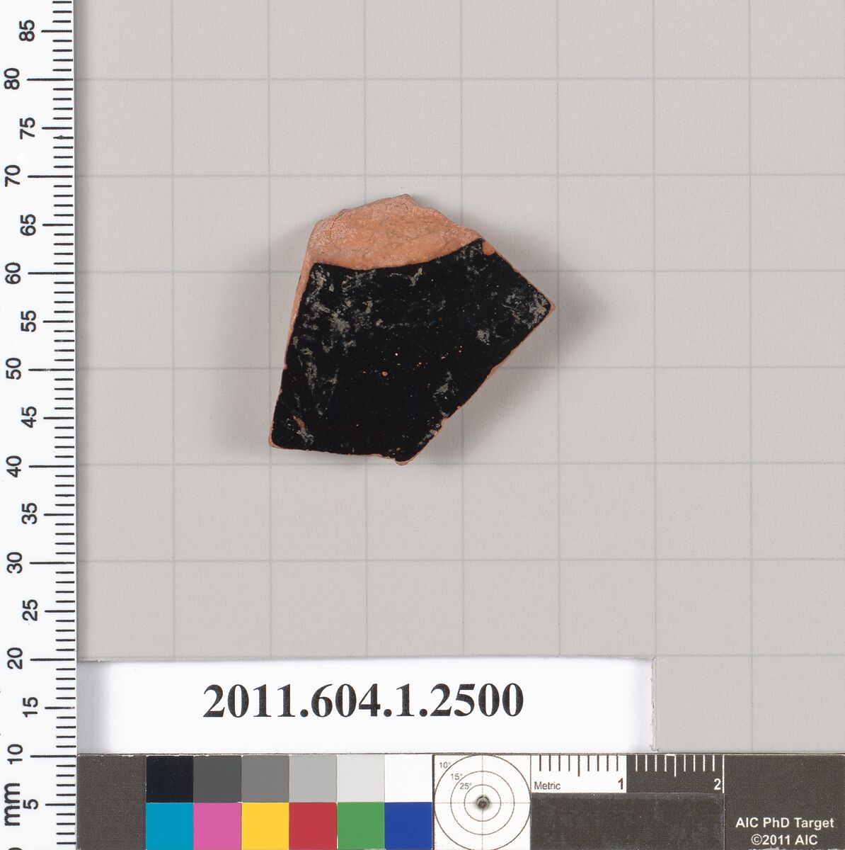 Terracotta fragment of a kylix (drinking cup), Terracotta, Greek, Attic