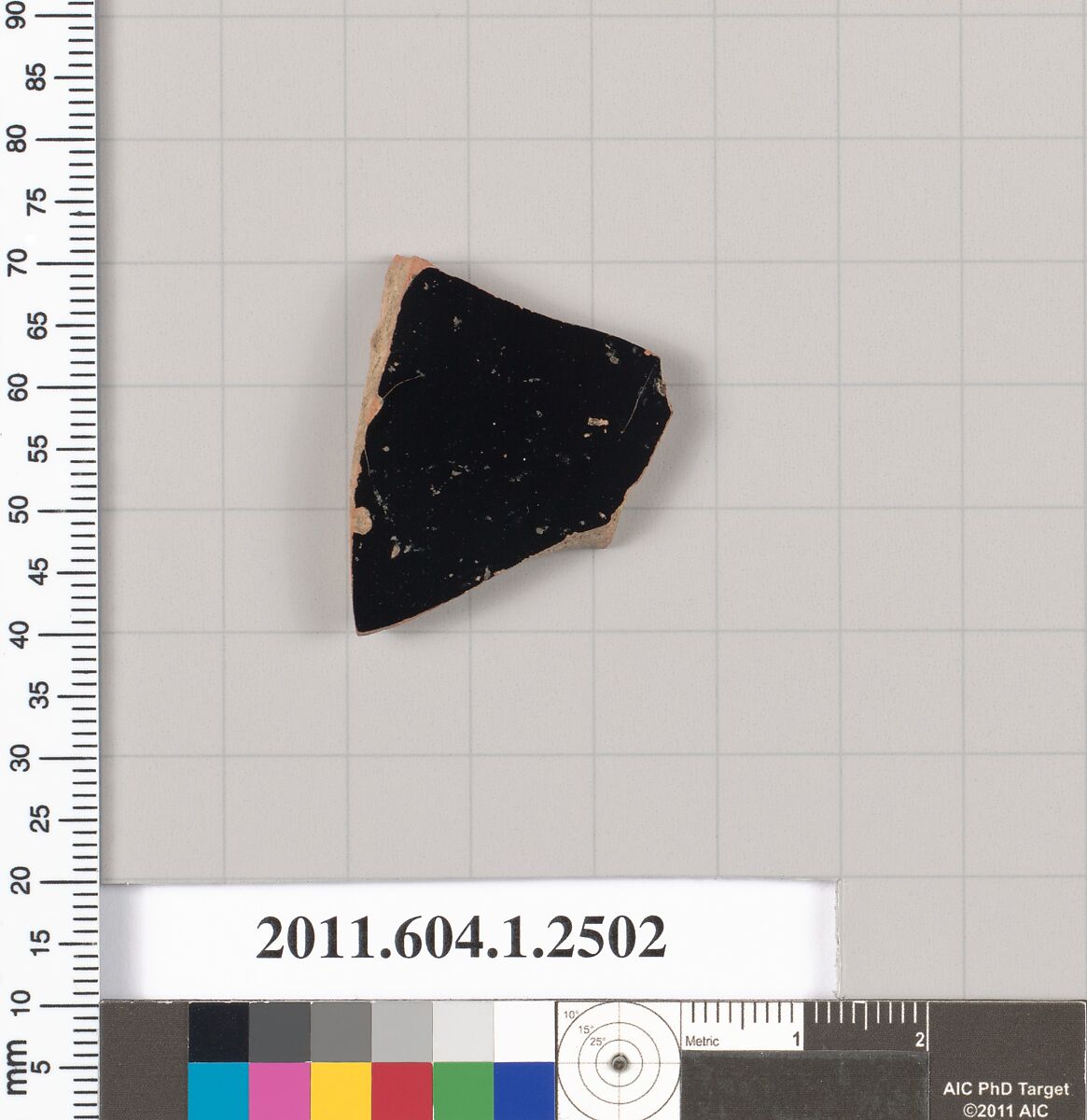 Terracotta fragment of a kylix (drinking cup), Terracotta, Greek, Attic