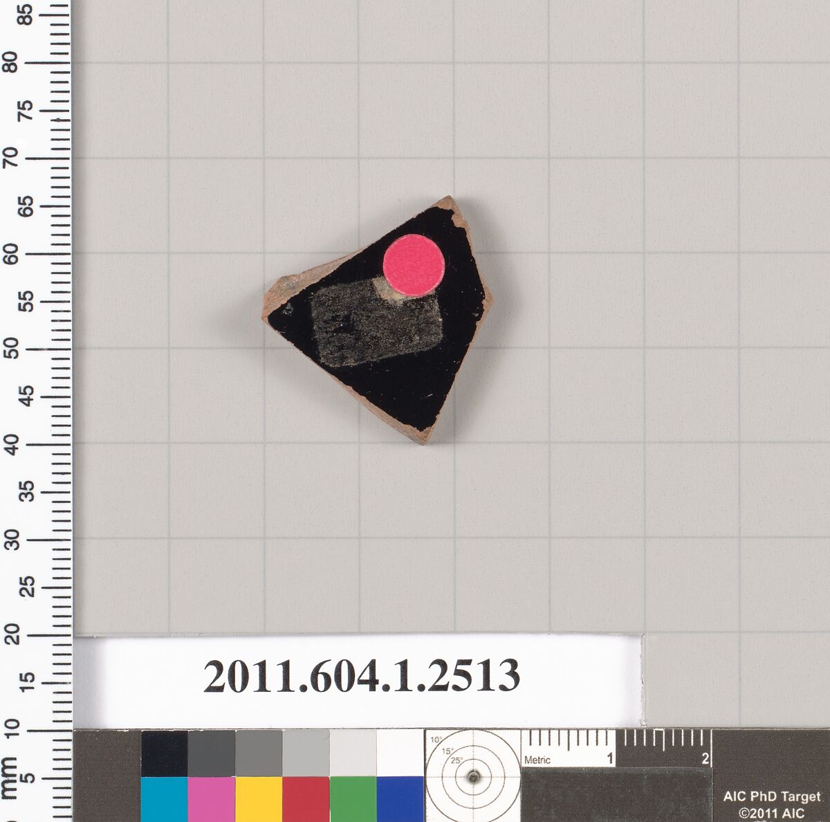 Terracotta fragment of a kylix (drinking cup), Terracotta, Greek, Attic