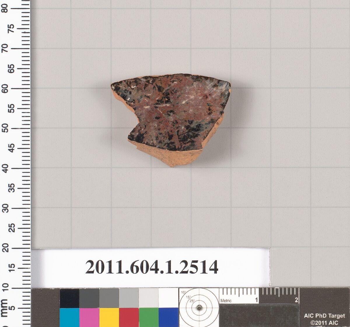 Terracotta fragment of a kylix (drinking cup), Terracotta, Greek, Attic