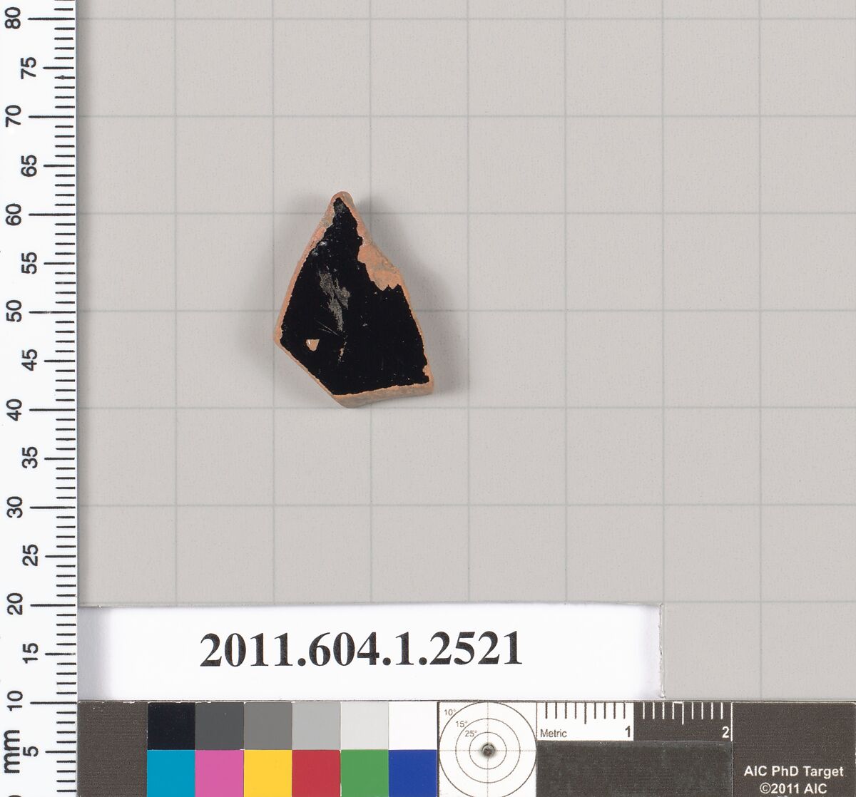 Terracotta fragment of a kylix (drinking cup), Terracotta, Greek, Attic