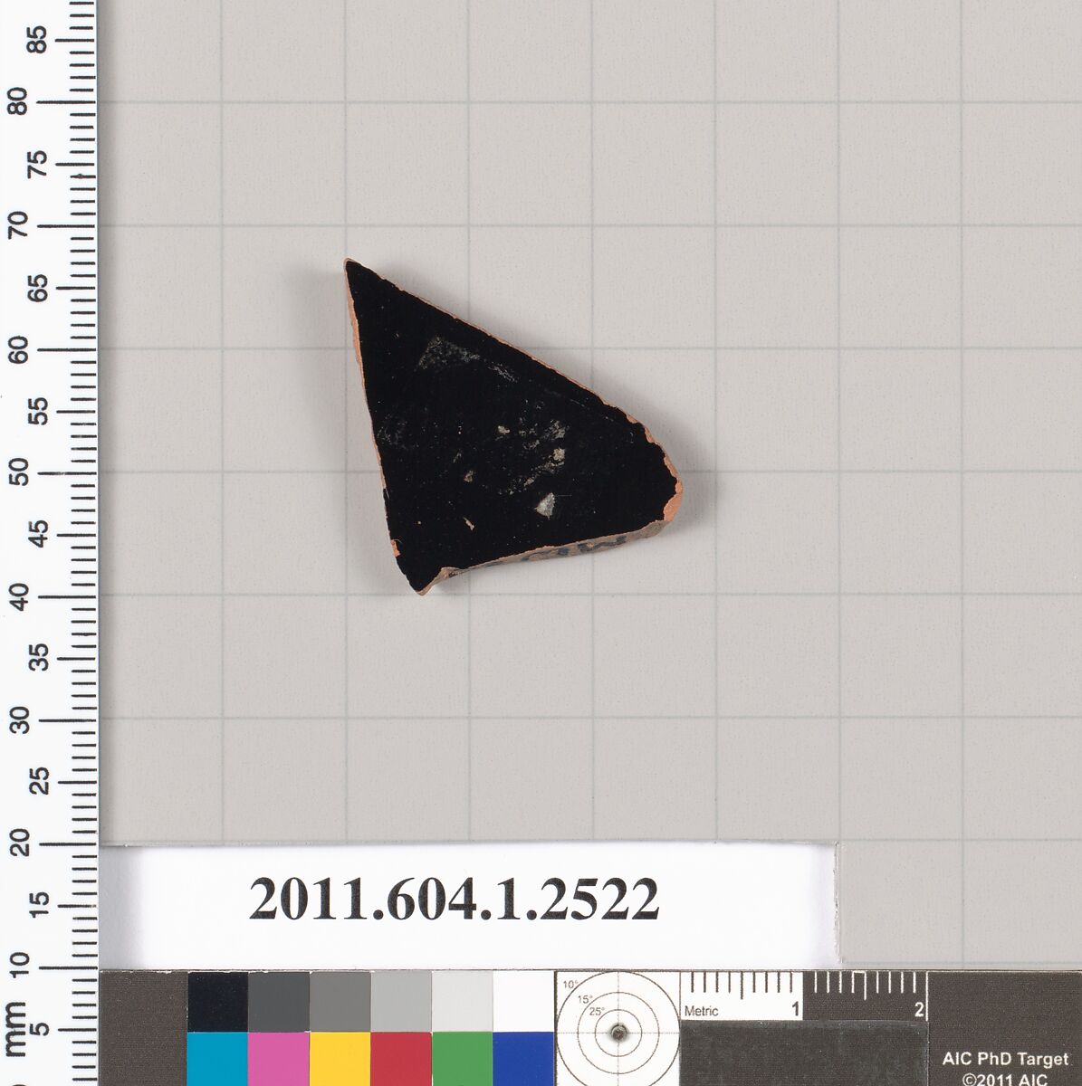 Terracotta fragment of a kylix (drinking cup), Terracotta, Greek, Attic