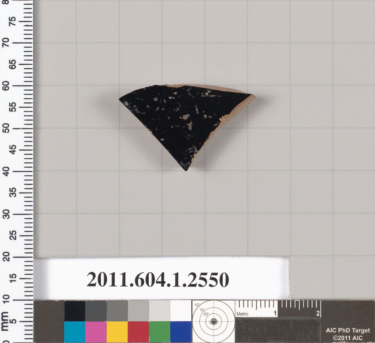 Terracotta fragment of a kylix (drinking cup), Terracotta, Greek, Attic