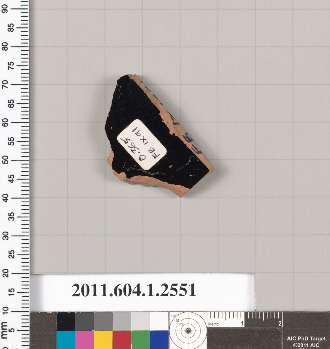 Terracotta fragment of a kylix (drinking cup), Terracotta, Greek, Attic