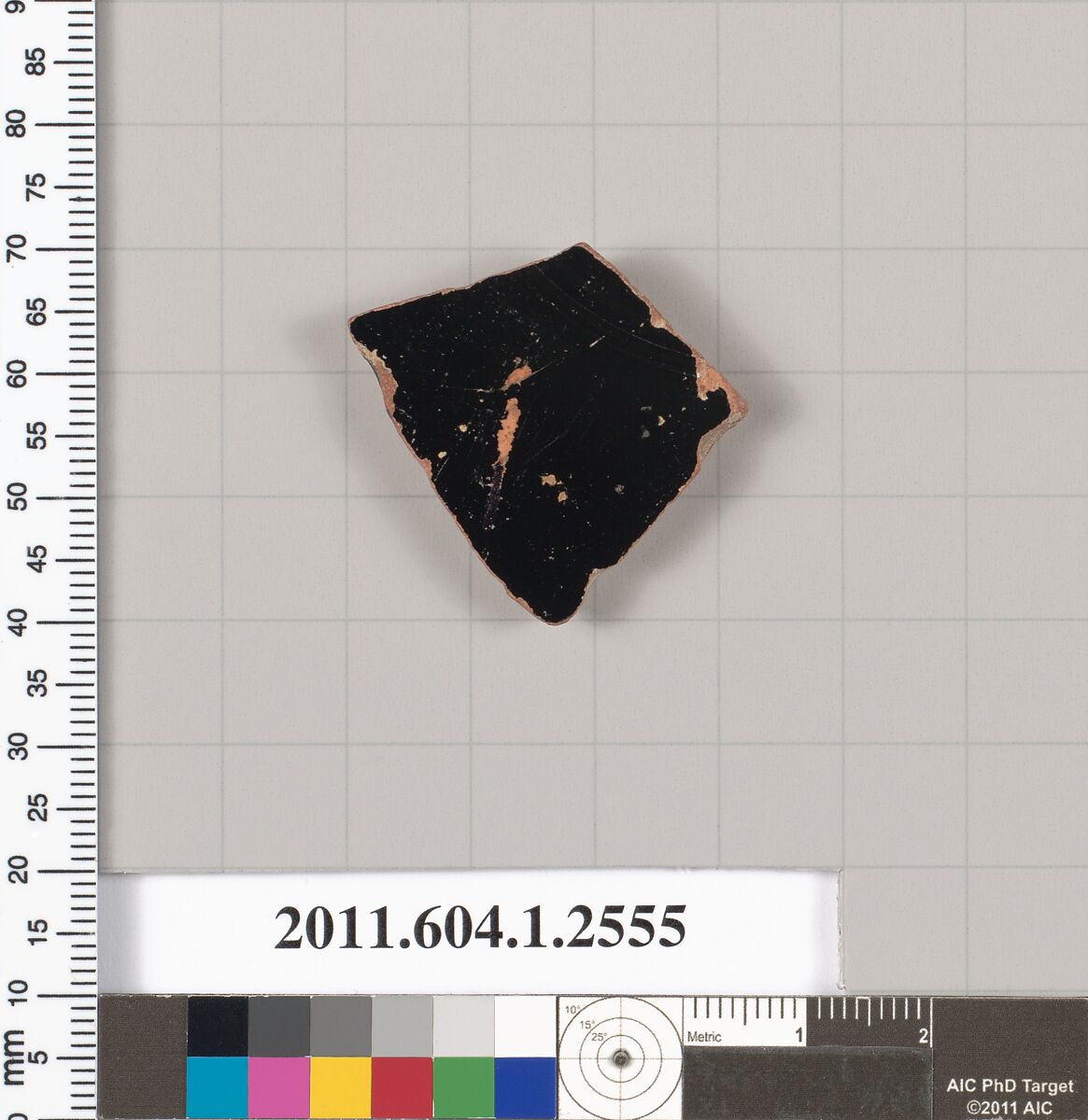 Terracotta fragment of a kylix (drinking cup), Terracotta, Greek, Attic