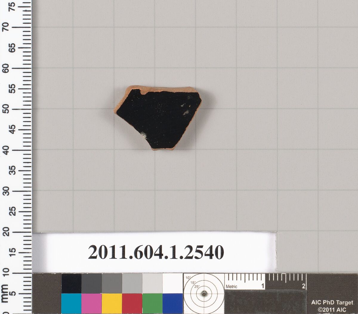 Terracotta fragment of a kylix (drinking cup), Terracotta, Greek, Attic