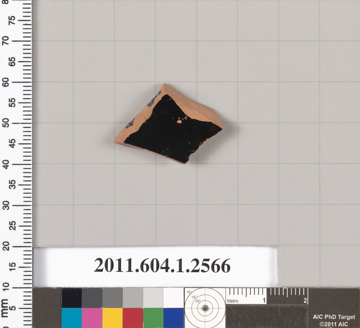 Terracotta fragment of a kylix (drinking cup), Terracotta, Greek, Attic