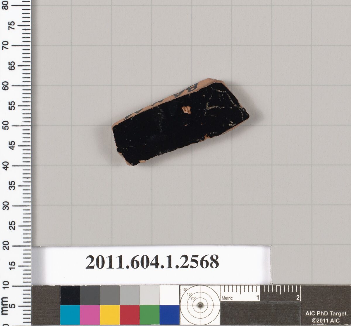 Terracotta fragment of a kylix (drinking cup), Terracotta, Greek, Attic