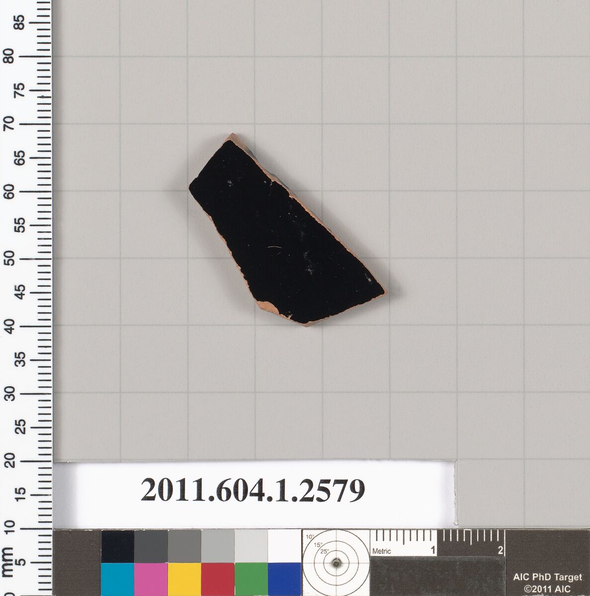 Terracotta fragment of a kylix (drinking cup), Terracotta, Greek, Attic