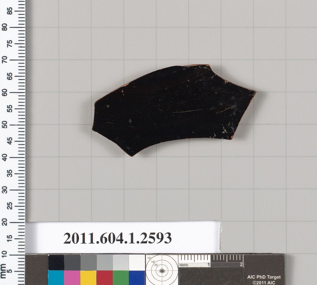 Terracotta fragment of a kylix (drinking cup), Terracotta, Greek, Attic
