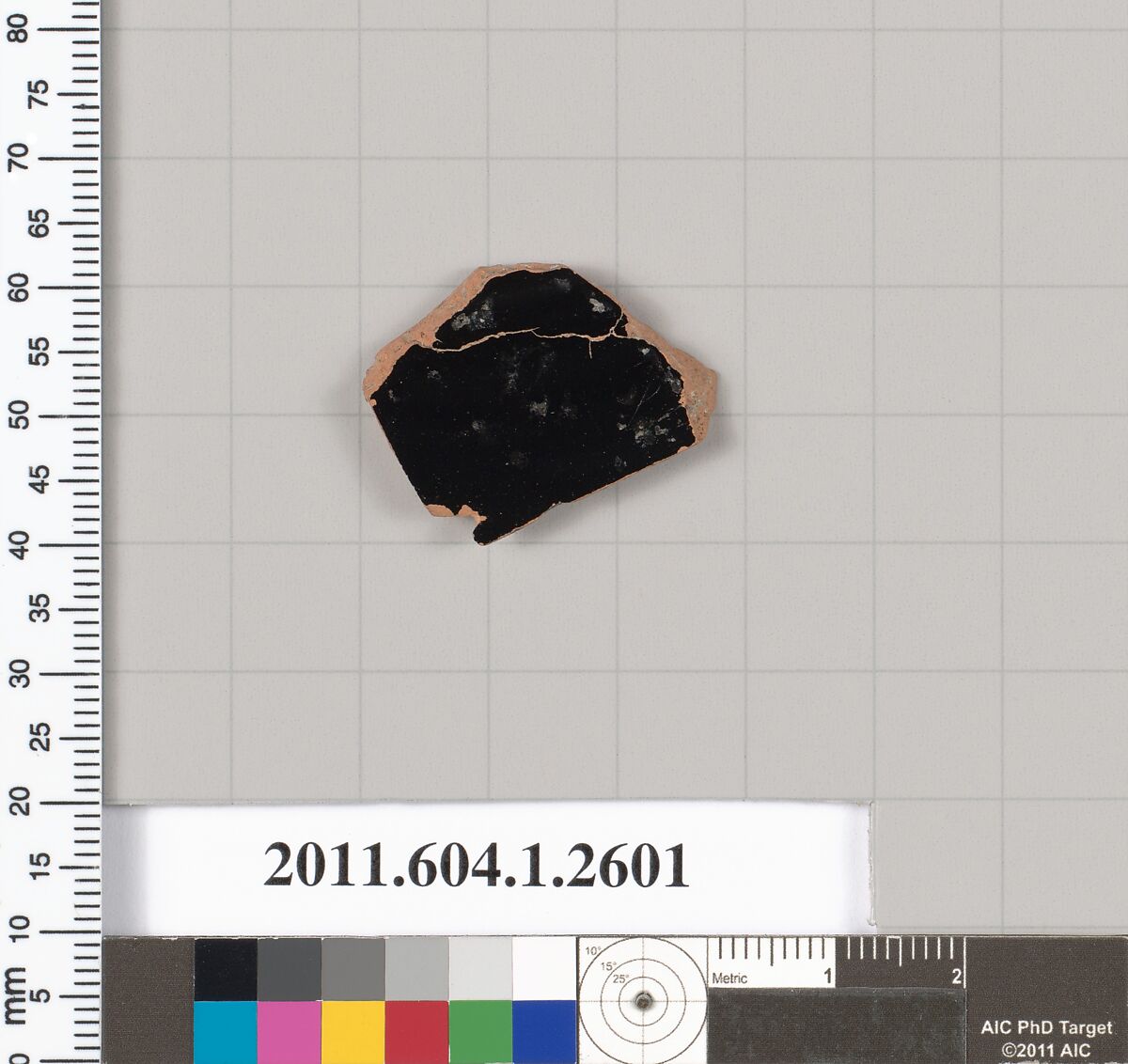 Terracotta fragment of a kylix (drinking cup), Terracotta, Greek, Attic