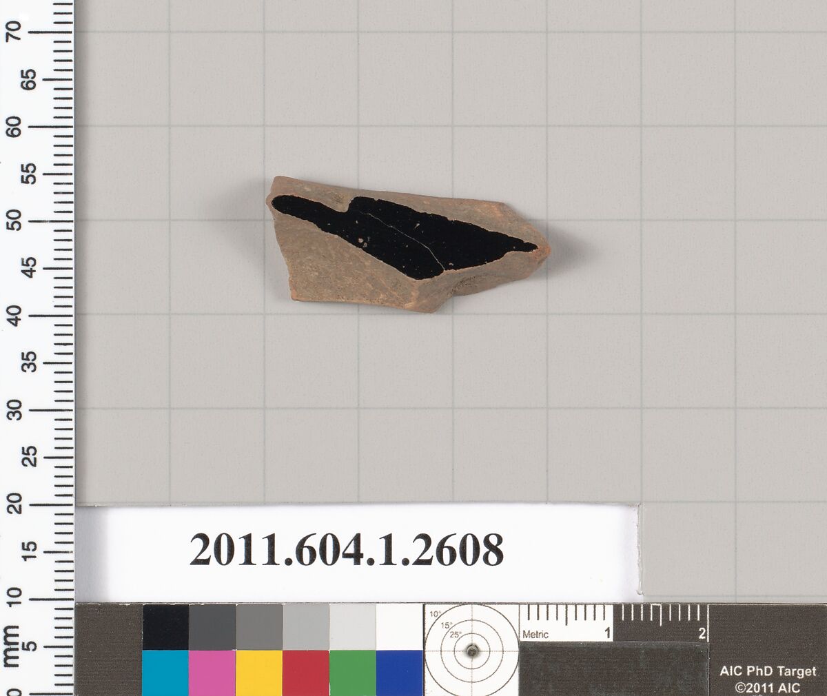 Terracotta fragment of a kylix (drinking cup), Terracotta, Greek, Attic