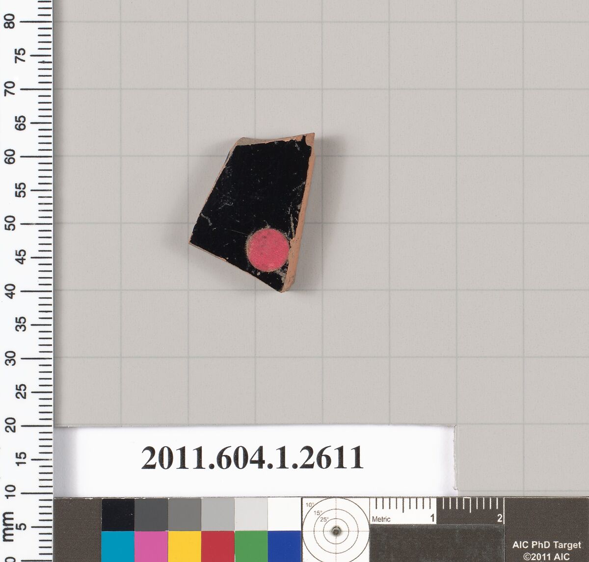Terracotta fragment of a kylix (drinking cup), Terracotta, Greek, Attic