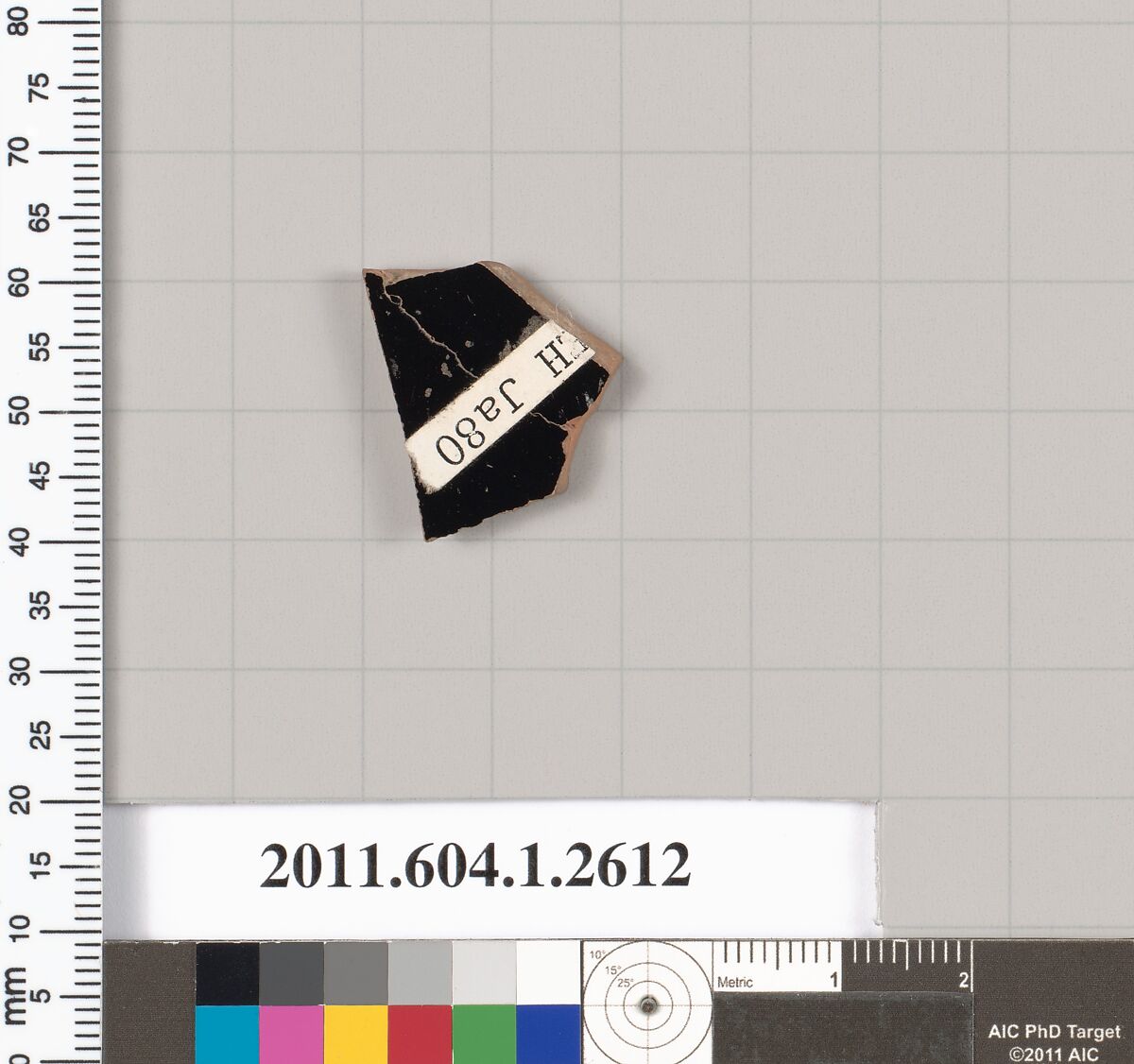 Terracotta fragment of a kylix (drinking cup), Terracotta, Greek, Attic