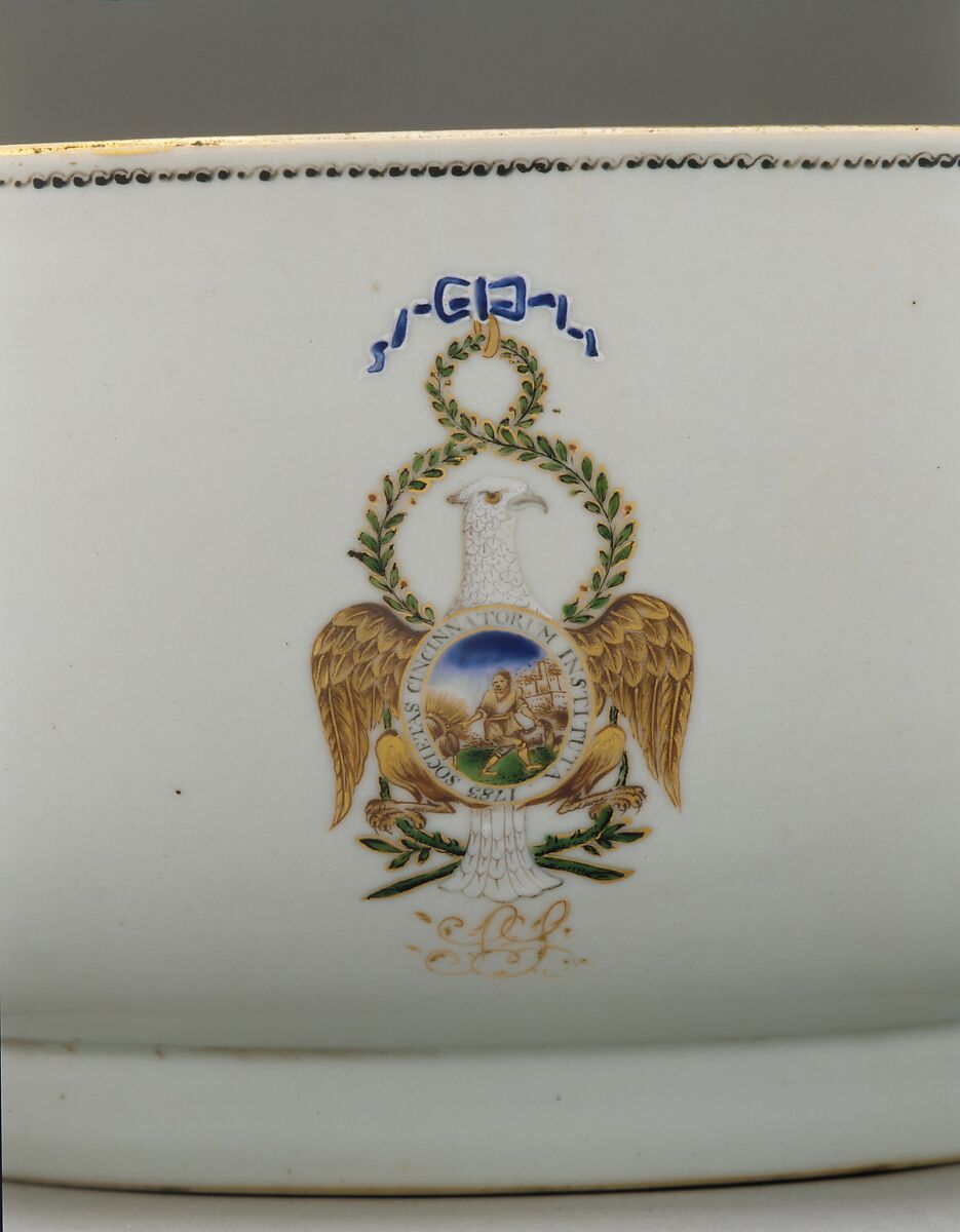 Bowl, Porcelain, Chinese, for American market