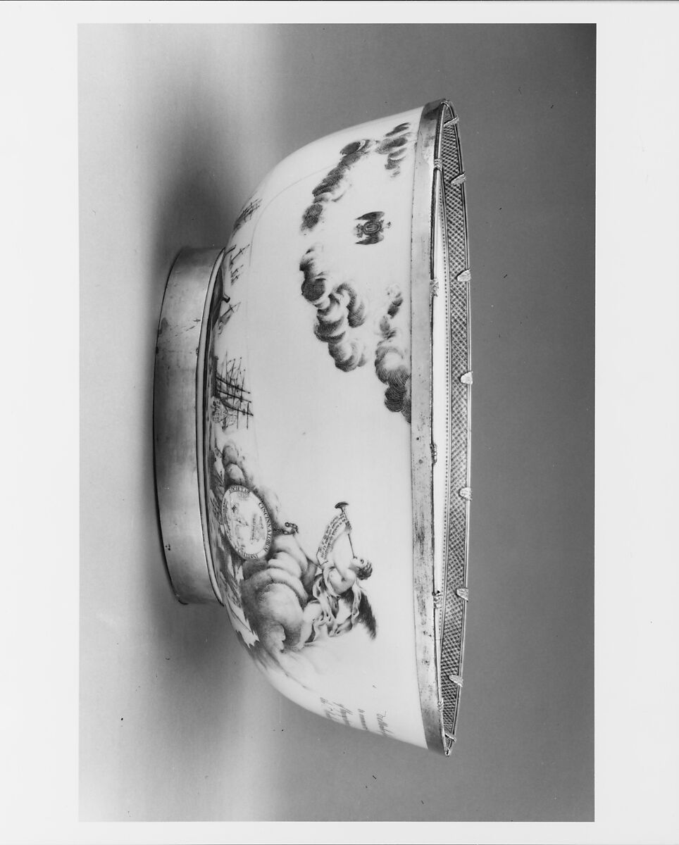 Bowl, Porcelain, Chinese, for American market