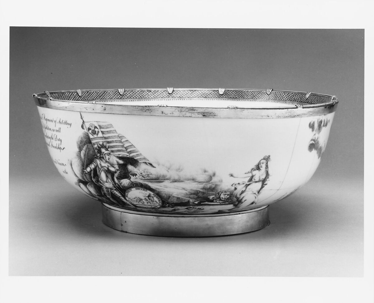 Bowl, Porcelain, Chinese, for American market