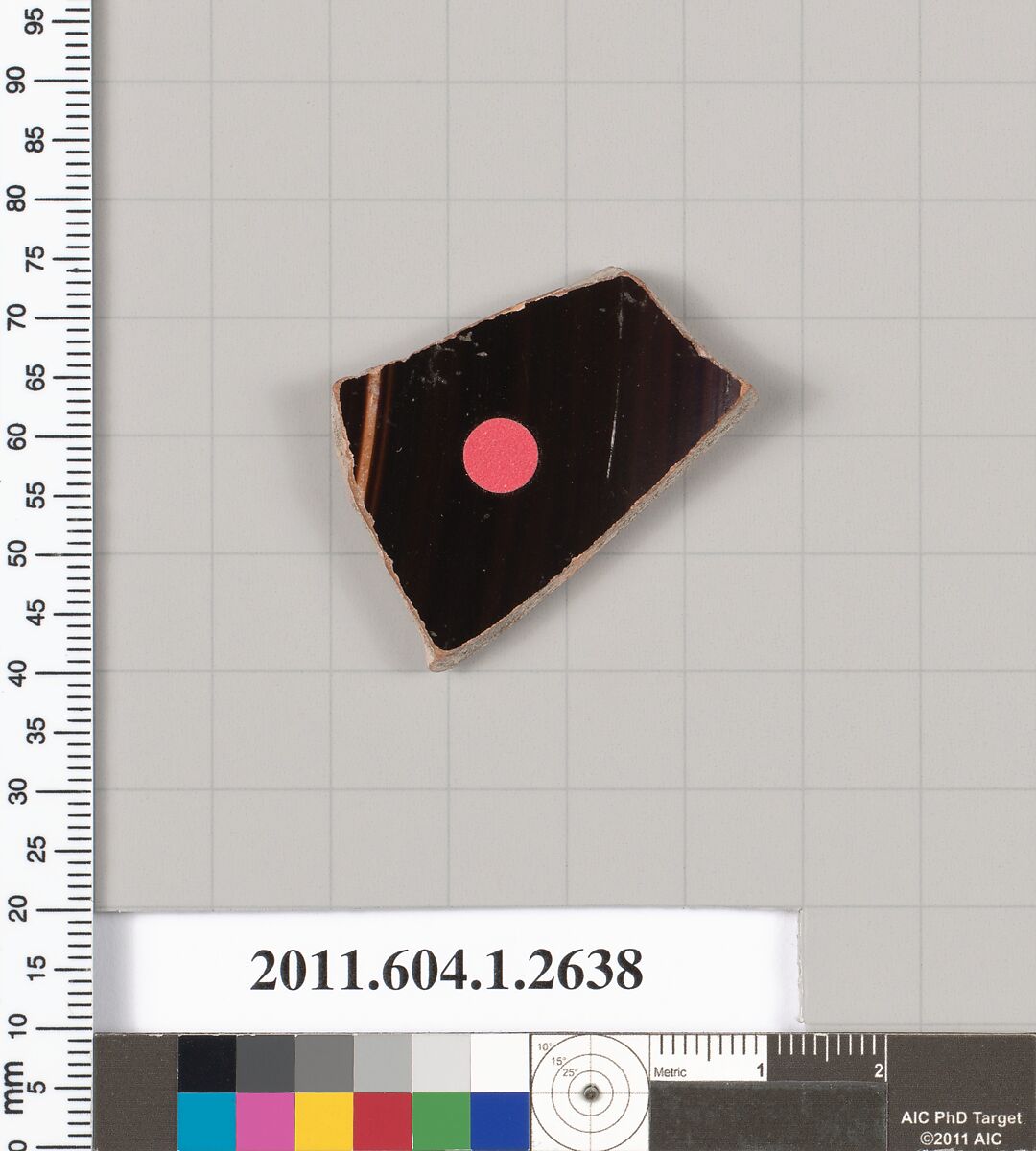 Terracotta fragment of a kylix (drinking cup), Terracotta, Greek, Attic