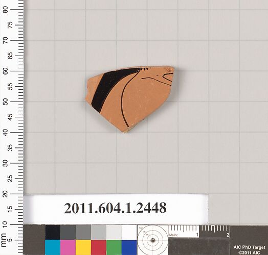 Terracotta fragment of a kylix (drinking cup)