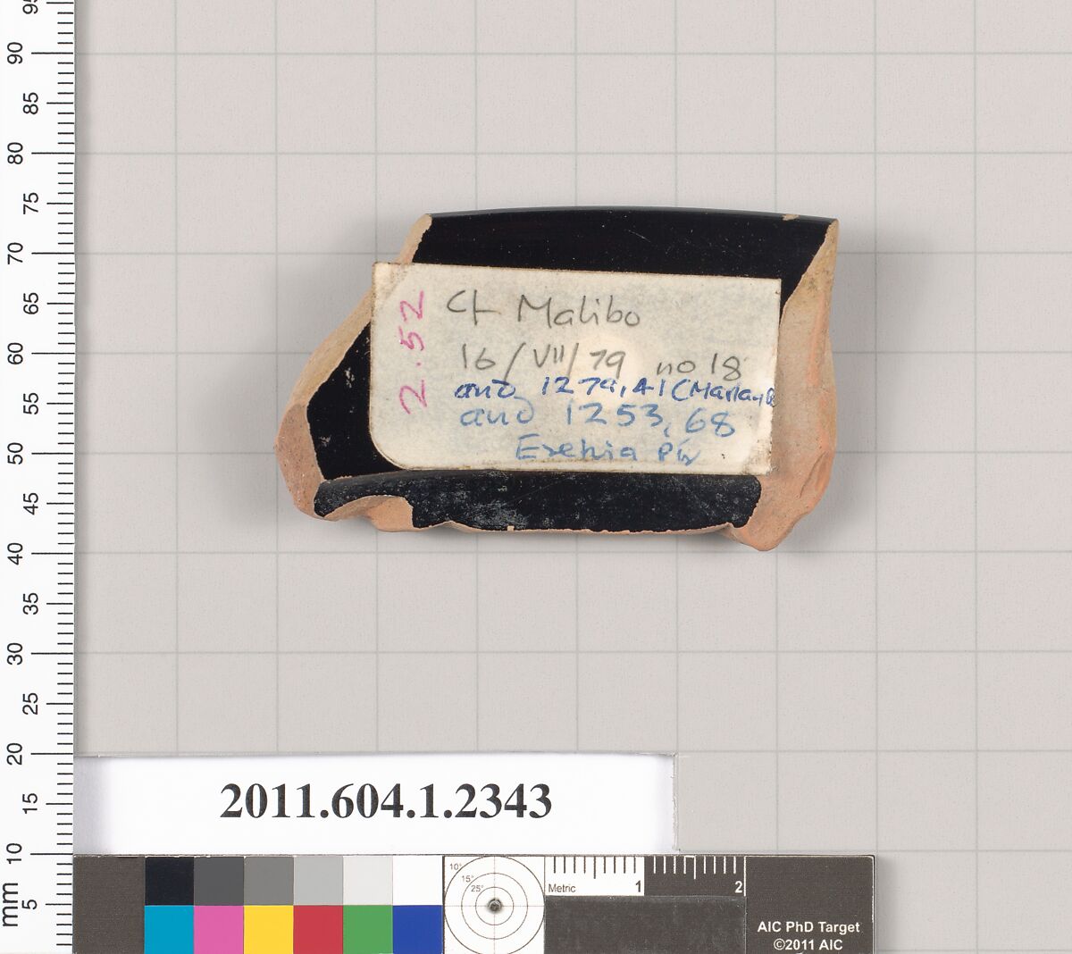 Terracotta rim fragment of a kylix (drinking cup), Attributed to the Eretria Painter [DvB], Terracotta, Greek, Attic