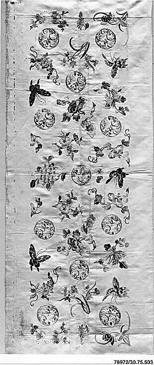 Sleeve Band, Silk;  on silk, China 