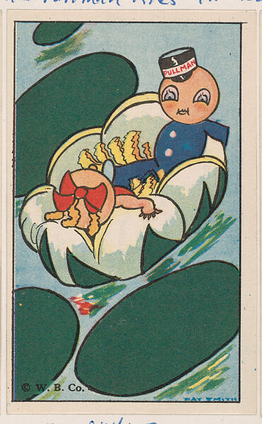 The Little Ferry, bakery card from the Pullman Kids in Wonderland series (D69), issued by the Weber Baking Company, Issued by Weber Baking Company, Commercial color lithograph 