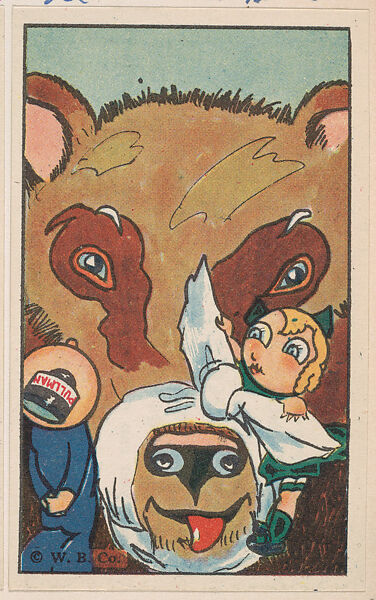 Stung!, bakery card from the Pullman Kids in Wonderland series (D69), issued by the Weber Baking Company, Issued by Weber Baking Company, Commercial color lithograph 