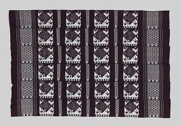 Sër-u-rabbal, or sër-u-njaago (woven wrapper), Manjak artist, Cotton, dye, Manjak peoples