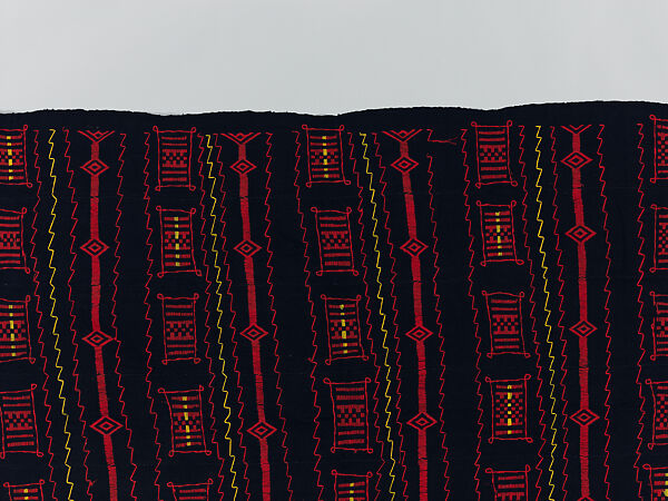 Embroidered Shawl, Dogon artist, Wool, Dogon peoples