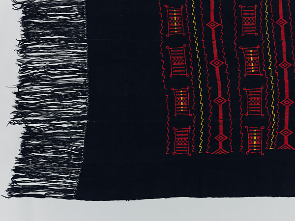 Embroidered Shawl, Dogon artist, Wool, Dogon peoples