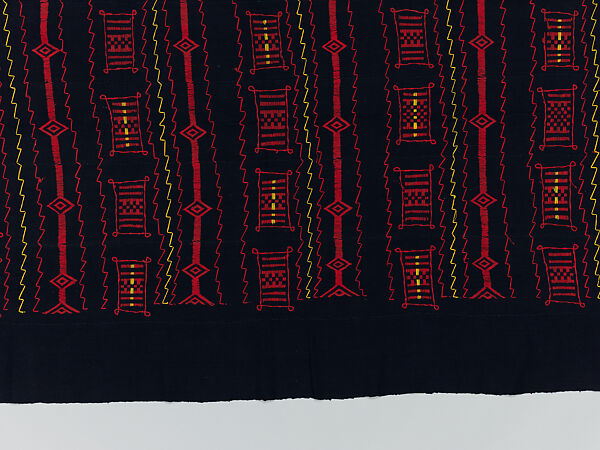 Embroidered Shawl, Dogon artist, Wool, Dogon peoples