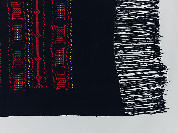 Embroidered Shawl, Dogon artist, Wool, Dogon peoples
