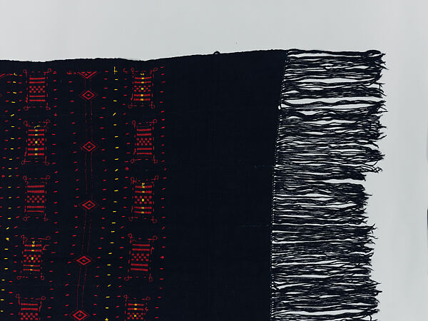 Embroidered Shawl, Dogon artist, Wool, Dogon peoples