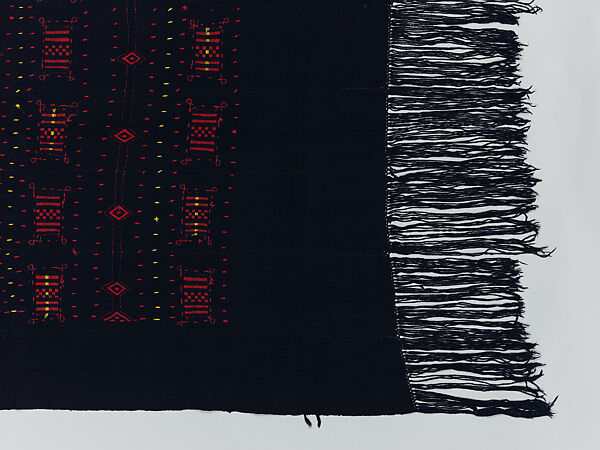 Embroidered Shawl, Dogon artist, Wool, Dogon peoples