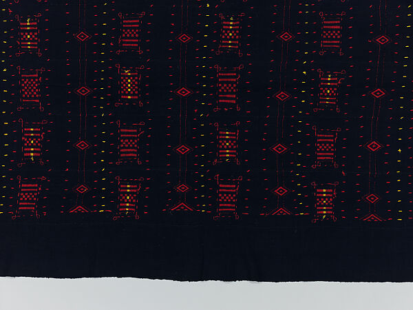 Embroidered Shawl, Dogon artist, Wool, Dogon peoples