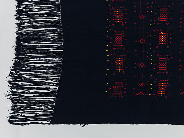 Embroidered Shawl, Dogon artist, Wool, Dogon peoples