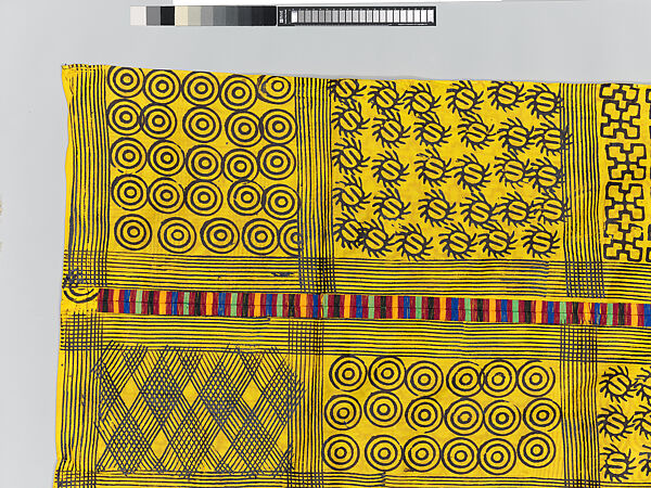 Prestige cloth (Adinkra), Cotton, wool, Asante peoples