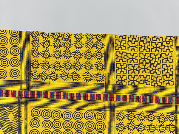 Prestige cloth (Adinkra), Cotton, wool, Asante peoples