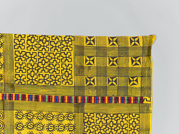 Prestige cloth (Adinkra), Cotton, wool, Asante peoples