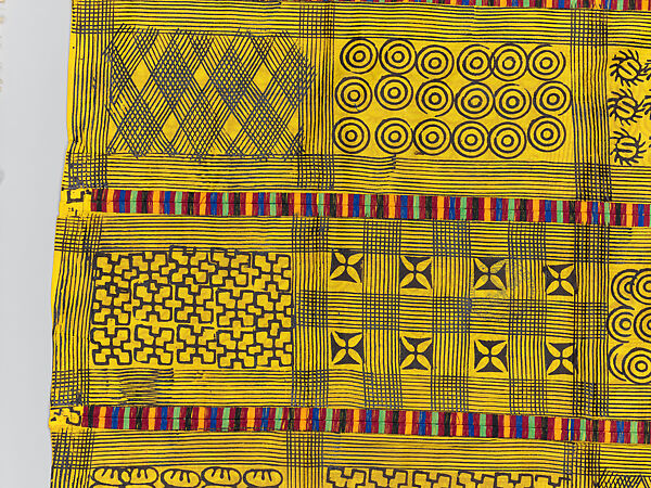 Prestige cloth (Adinkra), Cotton, wool, Asante peoples
